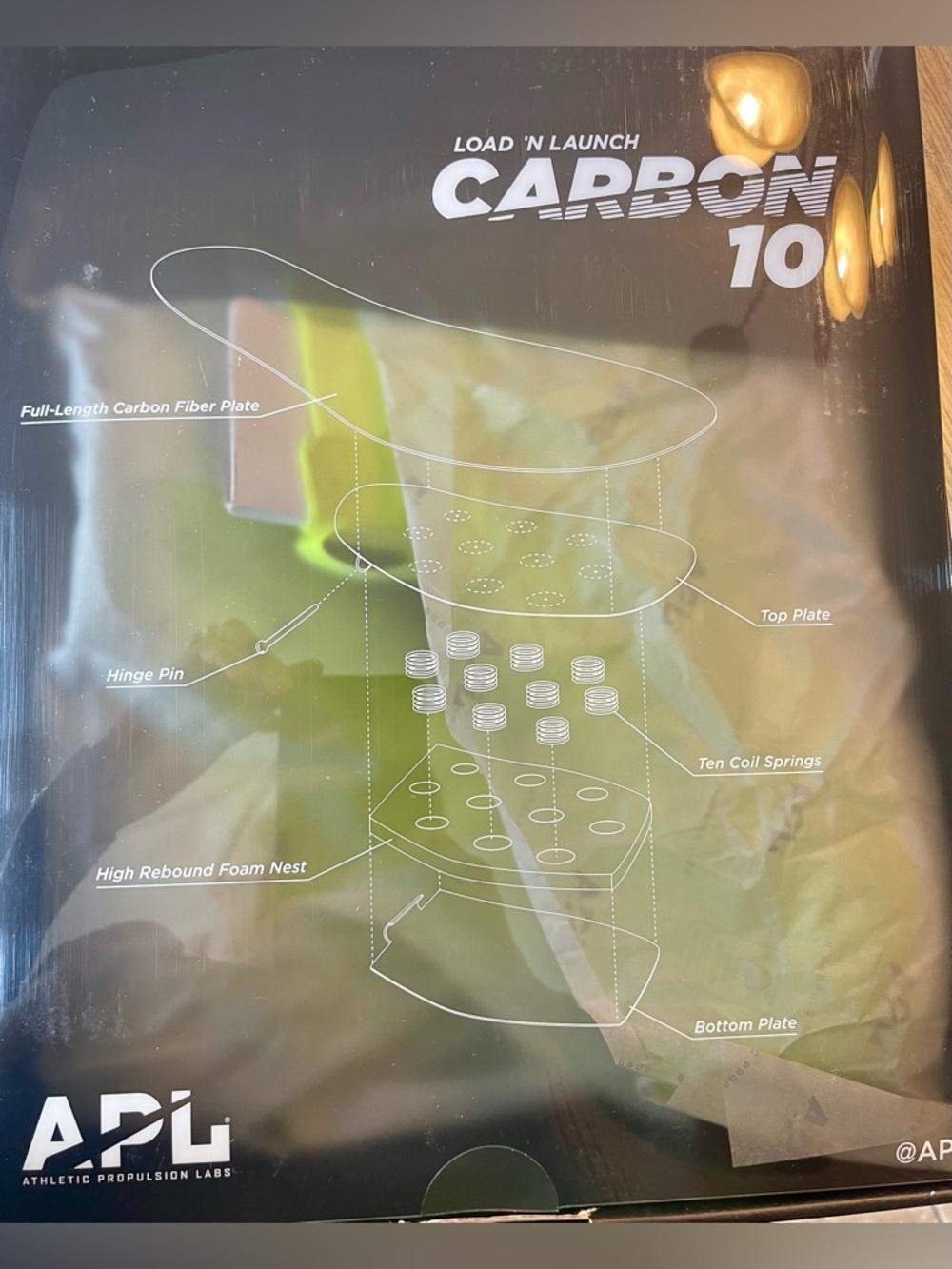 NIB APL CONCEPT X CARBON 10 LOAD ‘N LAUNCH SPRING-BASED GITD BANNED BY NBA SZ9.5 - Picture 2 of 13